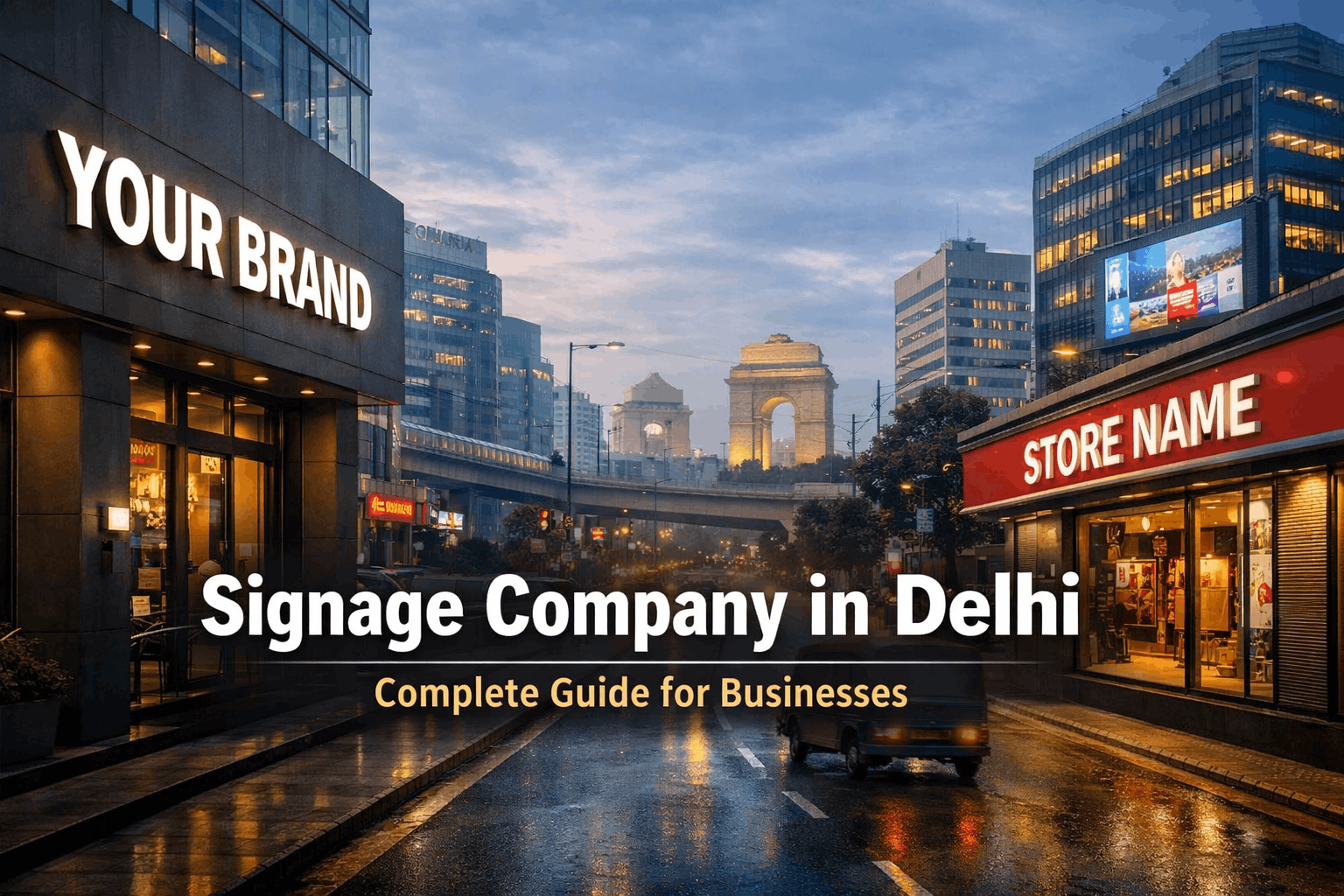 Signage Company in Delhi – Complete Guide for Businesses | 7C’S Communication